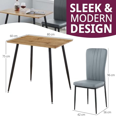 Mesa pequeña rectangular Cullompton para cocinas estrechas 3