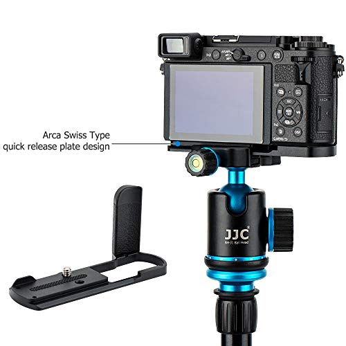 Jjc Metal Hand Grip Bracket For Panasonic Lumix Gx9 Gx85 Gx80 Gx7 Mark Iii Ii Accessories Replace Panasonic Dmw-Hgr2 Adopts Arca Swiss Plate & Large Opening For Battery & Card & 1/4"-20 Socket #TOP5