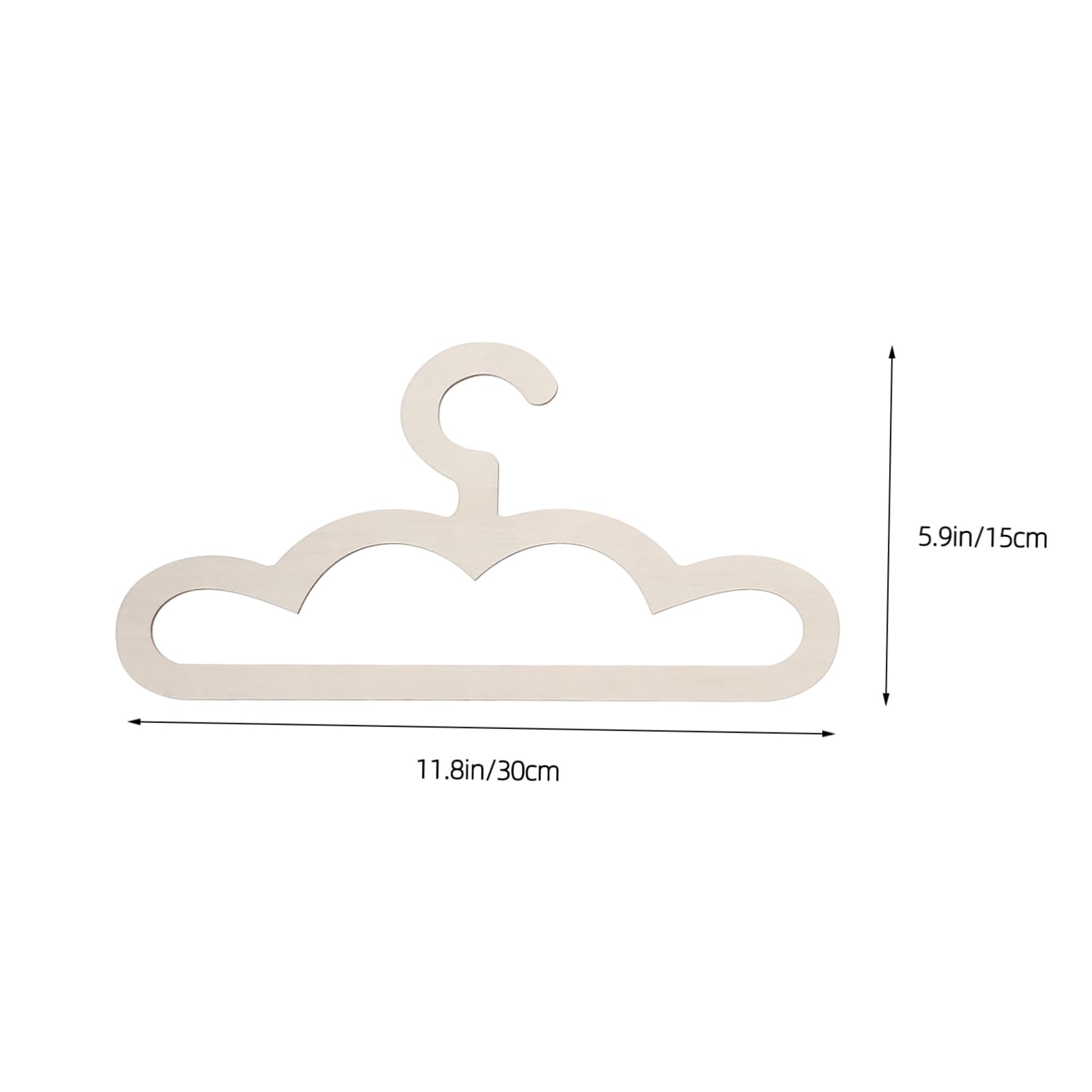 STOBAZA Boys and Girls Clothes Hanger Set 5pcs Baby Coat Hangers Boys and Girls Pants Hangers Easy to Clean Sturdy Wooden Design