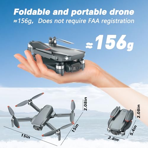 FPV Drone with Camera 1080P HD - Foldable RC Quadcopter for Adults Beginners Kids, Voice Control, Gesture Selfie, Headless Mode, 2 Batteries 30 Min Long Flight Time, Portable Travel Case, Beginner Friendly Drone - Image 5