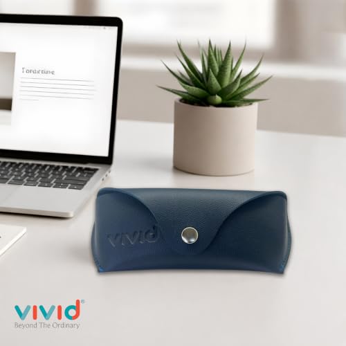 Image of VIVID Unisex Specs Snap Button Eyewear Dabbi Faux Leather Soft Case Cover