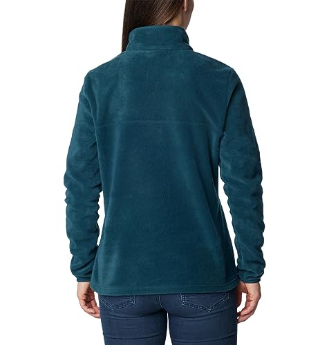 Image of Columbia Womens Benton Springs Half Snap II Pull Over Fleece Jacket, Dark Stone /Canoe /Vintage Blue, 3X