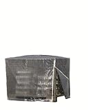 Rainexo RX 120-GIB R/T Bâche de Protection pour Conteneur Grillagé Transparent, Transparent, 1,25 x 0,85 x0,98 m