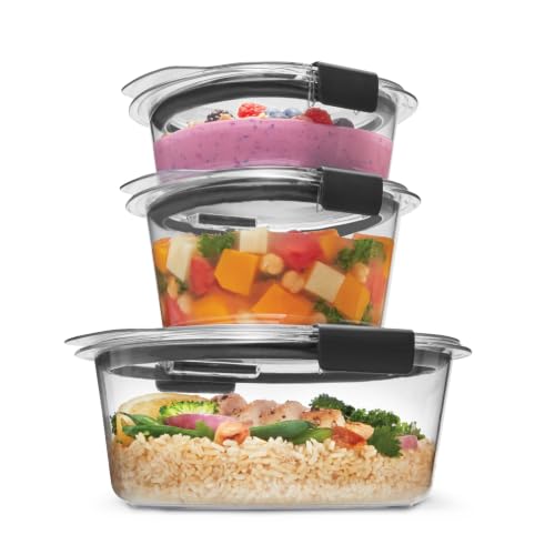 Rubbermaid Brilliance® Round Leak Proof Food Storage Containers, 6 Piece Set - image 1