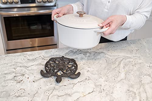 Gasaré TRIVET - ROUND TURTLE - CAST IRON Trivet For Hot Dishes thumb #1