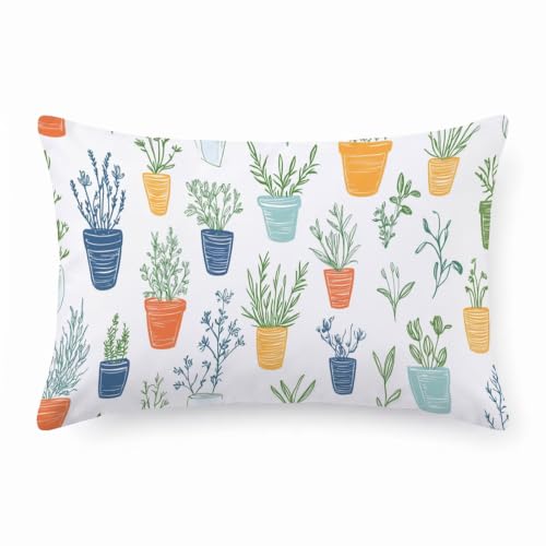 Housse coussin 50x100 cm extérieur imperméable anti-tache fermeture éclair - 2