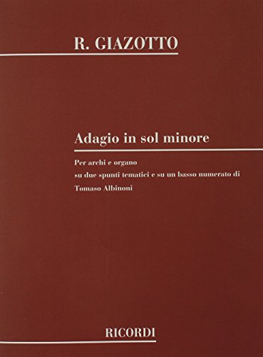Adagio in G Minor: Full Score