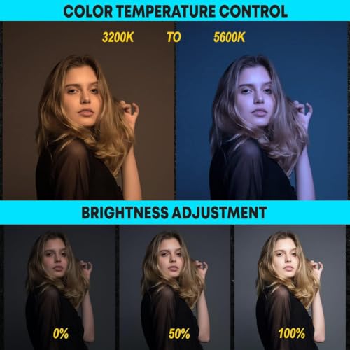 Image of 18'' Inch LED Ring Light with Remote & 3 Mobile Holder | USB Powered Selfie Ring Light | 3 Color Modes | Dimmable Ring Light for YouTube, Makeup, Video Recording, Photography (Without Stand)
