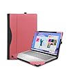 Laptop Case Cover for Dell 14 Plus DB14250 & Pro 14 PC14255/PC14250 & Pro14 Plus PB14250 /PB14255 Sleeve,PU Leather Protective Shell Notebook PC Bag Accessories (Pink)
