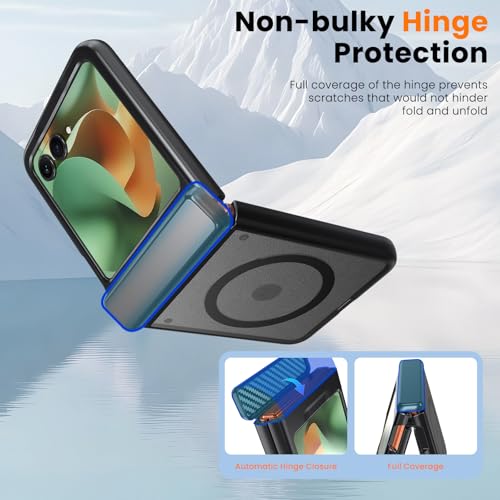 Image of WRJ for Motorola Razr 2026 /2025 /2024 Case Built-in Screen Protector,Black