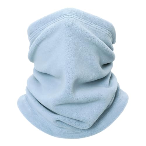 Anevous Winter Halsschlauch Herren Damen, Loop Schlauchschal Winddicht Fleece Schal Ski Maske Warmer Halswärmer für Outdoor Laufen Radfahren Skifahren Motorrad,Hellblau