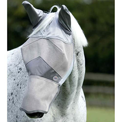 Masque anti-mouches Premier Equine Buster Xtra avec protection UV et maille anti-frottement