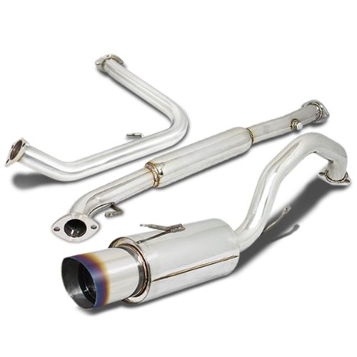 DNA MOTORING CBE-ME00L4-BT Dual Muffler Catback Exhaust System [Compatible with