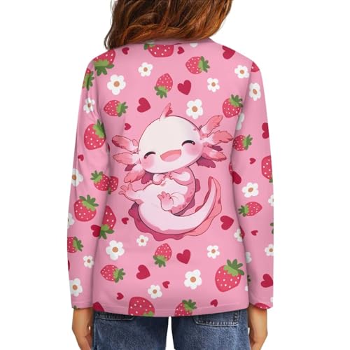 Image of Kids Long Sleeve Shirts for Girls 3-16 Year Old Cute Clothes for Teen Girls Casual Workout Tops