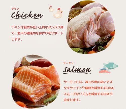 Amazon Co Jp 全犬種 全年齢対応 モグワンドッグフード 1 8kg チキンとサーモンたっぷり56 グレインフリー 香料 着色料不使用 ペット用品