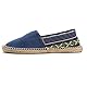 Alexis Leroy Druckmuster Slipper Herren Espadrilles Blau 43 EU / 9 UK