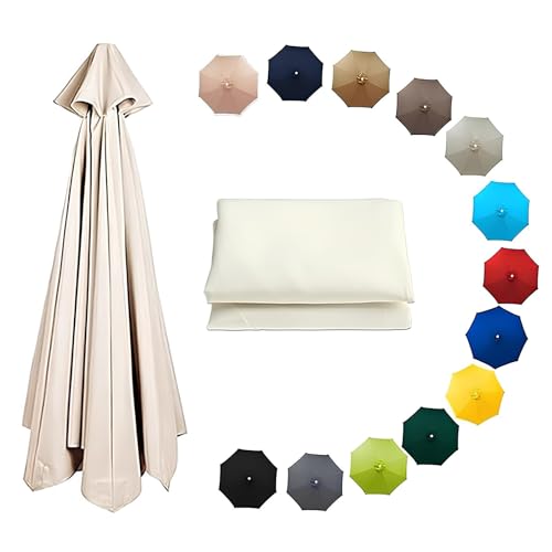 Toile de Parasol de Remplacement Anti-UV 50+ Haute Protection pour Jardin et Cour