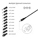 Zolt 45W Universal Netzteil AC zu DC 5V 6V 7.5V 9V 12V 13.5V 15V 3A Schaltnetzteil mit 10 DC-Stecker für Lautsprecher Tablet und mehr Haushaltselektronik, 3000mA Max.