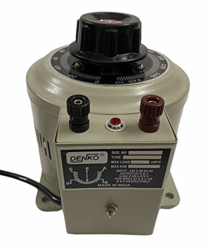 DENKO Variac /Dimmerstat /Auto transformer Single Phase 0-270V 6 Ampere ...