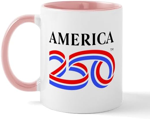 CafePress America250: Black Vertical Logo 11 oz (325 ml) Ceramic Coffee Mug