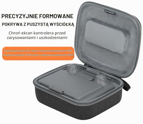 Fututech torba do przechowywania dla DJI Mini 4 Pro RC2 RC-N2, torba transportowa na drona, osłona na pilota zdalnego sterowania, akcesoria, Compact, Walizka