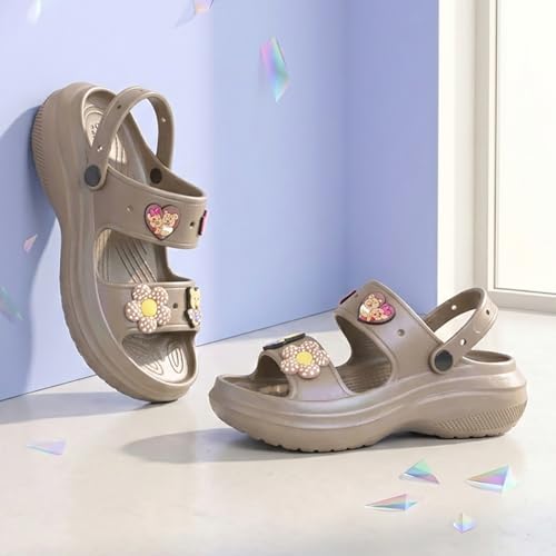 Image of TRASE Double Strap Clogs Sandals for Women | Daily Use Slippers with Adjustable Back Strap | Comfortable Lightweight Waterproof Anti Skid Casual Flip Flops