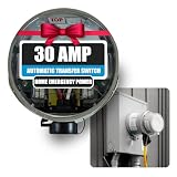 GenerLink Automatic Transfer Switch for Home Generator w/Surge Protection - Meter Mounted Transfer Switch for Portable Generators - Outdoor & Home - Fast and Easy Installation - 30AMP