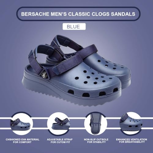 Image of BERSACHE Extra Soft Classic Casual with Regular wear with Ultra Soft & Flexibility Technology WEDGES SANDAL for Men's /Boy