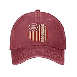 Department of War Established 2025 Hats for Mens Fashion Washed Distressed Wine Red