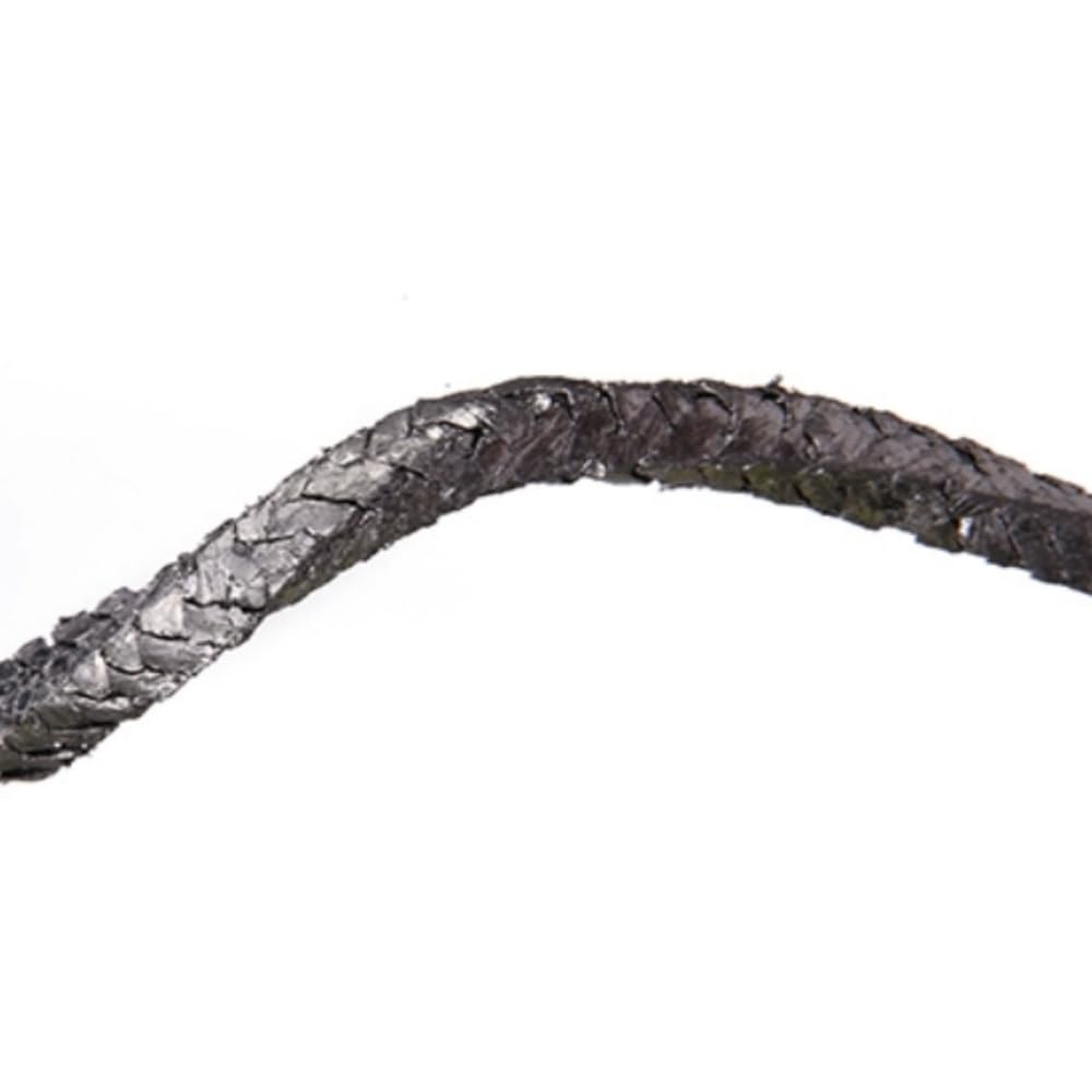 3 Meter Length for Pump Shaft Stem Square Gland Packing Graphite Seal Cord Rope, 6mm Width x 6mm Height
