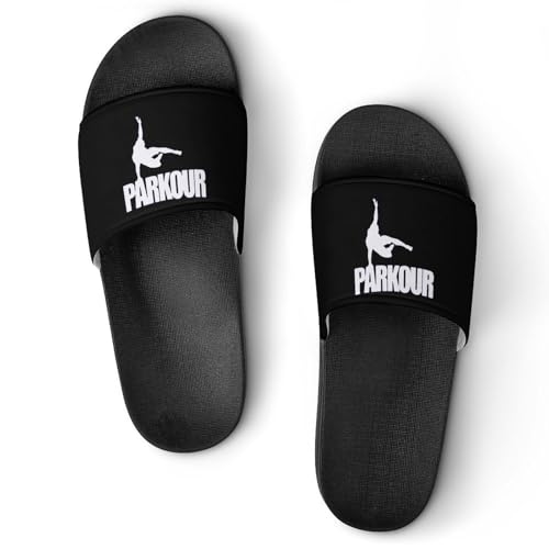 Parkour Sport House Slippers for Women Men Personalized Shower Shoes Sandals Slides