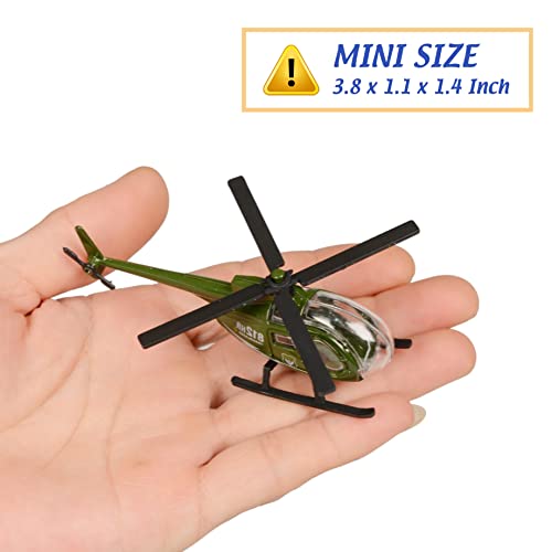 Nunkitoy 43224-5680 Die-Cast Military Vehicles,6 Pack Assorted Alloy Metal Army Vehicle Models Car Toys,Mini Army Toy Tank,Jeep,Panzer,Anti-Air Vehicle,Helicopter Playset thumb #6