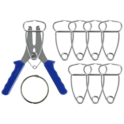 yeeplant 9 Pcs Spring Clamp Pliers Set with Metal Body,