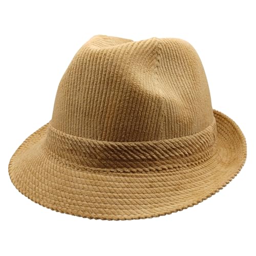 HUTX Hausmeister Krause Trilby-Cordhut Baumwolle beige 54