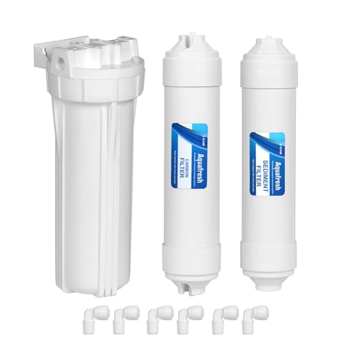 Image of Aqua Fresh 10 Inch Pre Filter Housing with High TDS RO Membrane | Carbon & Sediment Filter + Inline Cartridge for All PurifiersWater Purifier with RO Technology for Home (Service Kit)