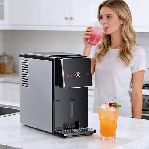 Image of Antarctic Star Countertop Nugget Ice Maker, Self-Cleaning Portable Ice Machine, 33 lb /24H, 1.8L Water Tank, 1.5 lb Ice Storage, Touch Screen & Auto Ice Drop, for Home /Office /Kitchen
