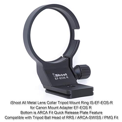 Anillo de montaje en trípode iShoot para Canon EF-EOS R adaptador de lente Arca 2