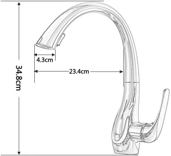 Miniatura 5 de Grifos táctiles, grifo de fregadero de cocina para bar, granja, comercial, grifos de cocina tipo cisne de latón negro, grifo de cocina blanco