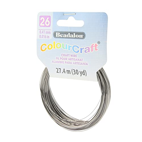Cable de cobre Beadalon calibre 26 en color grafito con bobina de 90 pies