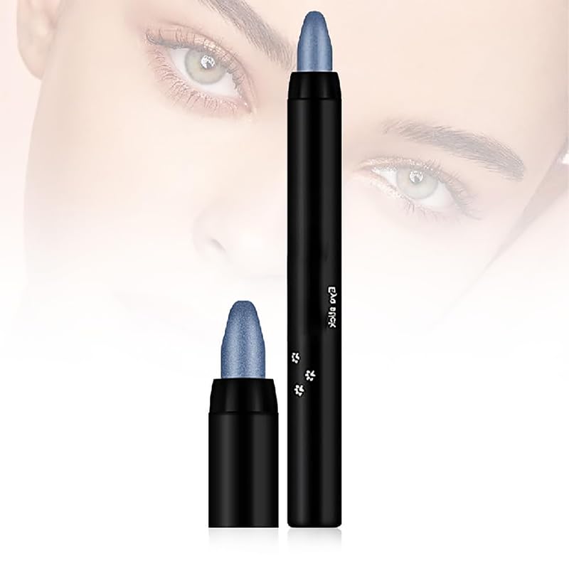 Eyeshadow Shimmer Stick, 2024 New Highlighter Eyeshadow Pencil Waterproof Glitter Eye Shadow Eyeliner Pen, Waterproof Eyeshadow Shimmer Stick Long