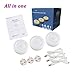 Rechargeable Motion Sensor Light 1000mAH LED Puck Lights, Stick Anywhere Light, Cordless Closet Light, Automatic Under Cabinet Lighting for Counter,Pantry,Wardrobe,Hallway,Stairs,Warm White 3 Pack