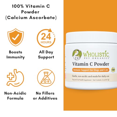 Image of Vitamin C for Dogs and Cats, 2 oz, 57 Scoops, Cat & Dog Allergy Relief