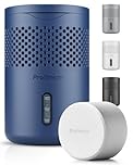 Pro Breeze Osmo® Dehumidifier - Silent & Refillable Moisture Absorber for Damp & Condensation at Home, Bedroom, Wardrobe - Bathroom Mould Remover with 700g Refillable Tablet - Blue