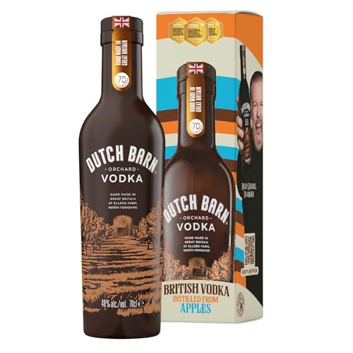 Dutch Barn Vodka With Gift Box | 70cl | 40% ABV | Distilled From British Apples | Crisp Clean & Exceptionally Smooth | Premium Vodka Handmade in Great Britain | Vegan & Gluten Free