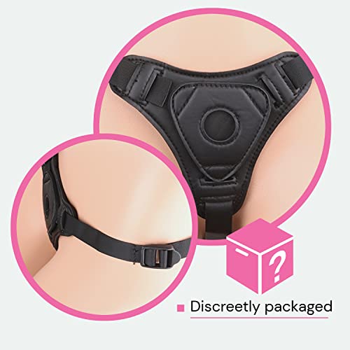 Umschnall-Dildos: Strap on Silikon Dildo Groß und Schwarz Strap On Umschnall für Frauen, Dildo Silikon Umschnallpenis für frauen Realistischer Dildo Frauen Strapon Dildo groß Umschnalldildo D18-3 – Bild 5