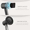 Hair Dryer, 160000 RPM Professional High-Speed Blow Dryer 2 Billion Negative Ionic Care Hair Dryer (Black Gray)
