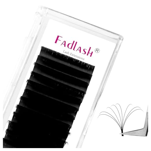 Volume Lash Extensions .03 .05 .07 .10 Easy Fan Volume Lashes 8-30mm FADLASH Self Fanning Eyelash Extensions J/B/C/D/DD/L Curl Supplies (0.07-D, 8-14mm Mix)