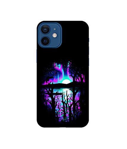 Image of Amazon Brand - Solimo Designer Dark Scenery 3D Printed Hard Back Case Mobile Cover for Apple iPhone 12 Mini