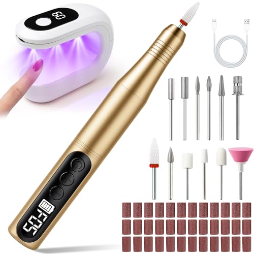 Lampe à ongles UV 12 en 1 et ponceuse portable pour une routine beauté nomade