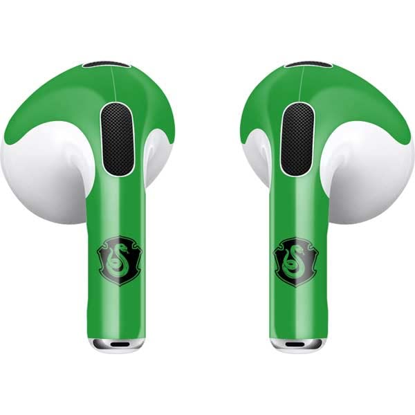 Skinit Decal Audio Skin Compatible with Apple AirPods (3rd Gen, 2021) - Officially Licensed Warner Bros Slytherin Illustration Design